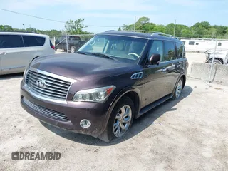 2011 Infiniti QX56 7-passenger with VIN JN8AZ2NF9B9502706, listed as a IAAI auction lot 42229196 with Not Provided miles and . Bid and sale history available at DreamBid. Image 2.