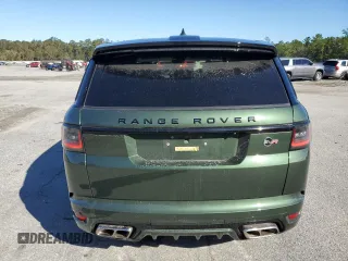 2020 Land Rover Range Rover Sport SVR with VIN SALWZ2RE2LA742059, listed as a Copart auction lot 75480074 with 44,586 mi miles and Salvage Title. Bid and sale history available at carsss.com. Image 6.