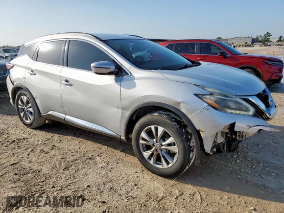 2018 Nissan Murano SL z VIN 5N1AZ2MG7JN139782, wystawiony jako Copart lot #59037605 z przebiegiem 118 375 mil mil oraz Szkoda całkowita • Salvage title. Historia ofert i sprzedaży dostępna na DreamBid. Obrazek 4.