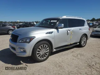 2017 Infiniti QX80 with VIN JN8AZ2NE9H9154650, listed as a Copart auction lot 47235105 with 115,621 mi miles and Salvage Title. Bid and sale history available at carsss.com. Image 1.