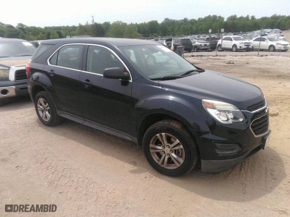 2017 Chevrolet Equinox LS with VIN 2GNALBEK4H1520811, listed as a IAAI auction lot 42103092 with 126,735 mi miles. Bid and sale history available at carsss.com. Image 1.