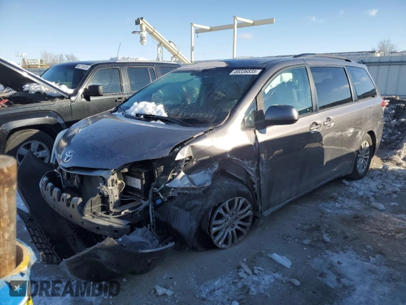 2011 Toyota Sienna XLE AAS with VIN 5TDYK3DC3BS123021, listed as a Copart auction lot 88336835 with 161,028 mi miles and Salvage Title. Bid and sale history available at DreamBid. Image 1.
