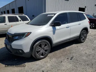 2021 Honda Passport EX-L with VIN 5FNYF8H55MB015679, listed as a Copart auction lot 50260645 with 62,539 mi miles and Salvage Title. Bid and sale history available at carsss.com. Image 1.