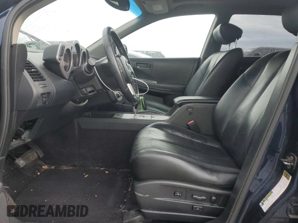 2005 Nissan Murano SL z VIN JN8AZ08T45W318883, wystawiony jako Copart lot #56180225 z przebiegiem 165 436 mil mil oraz Szkoda całkowita • Salvage title. Historia ofert i sprzedaży dostępna na DreamBid. Obrazek 7.