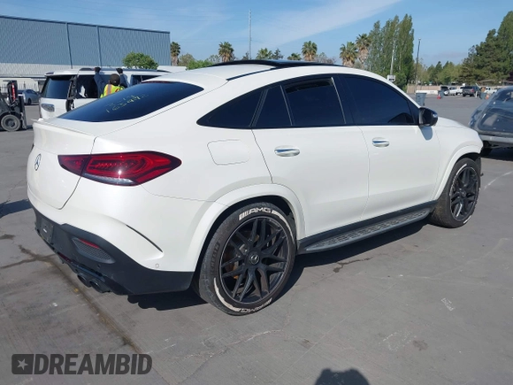 2021 Mercedes-Benz GLE 53 AMG with VIN 4JGFD6BBXMA376961, listed as a IAAI auction lot 42086876 with 66,115 mi miles and . Bid and sale history available at DreamBid. Image 4.