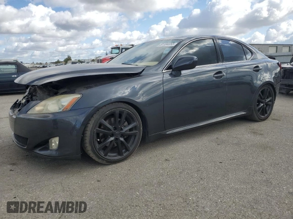 2008 Lexus IS 250 z VIN JTHBK262582063228, wystawiony jako Copart lot #51184055 z przebiegiem 159 535 mil mil oraz Szkoda całkowita • Salvage title. Historia ofert i sprzedaży dostępna na DreamBid. Obrazek 1.