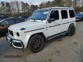 2021 Mercedes-Benz G with VIN W1NYC7HJ0MX402882, listed as a Copart auction lot 47249535 with 30,849 mi miles and Salvage Title. Bid and sale history available at carsss.com. Image 1.