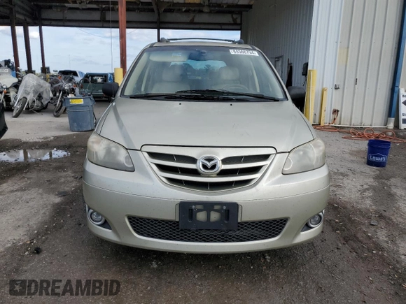 2005 Mazda MPV LX z VIN JM3LW28J450548215, wystawiony jako Copart lot #84566794 z przebiegiem 164 916 mil mil oraz Szkoda całkowita • Salvage title. Historia ofert i sprzedaży dostępna na DreamBid. Obrazek 5.