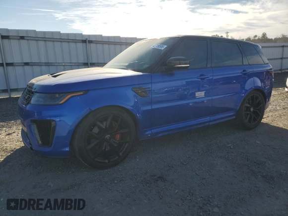 2019 Land Rover Range Rover Sport SVR with VIN SALWZ2SE9KA872333, listed as a Copart auction lot 42719595 with 28,087 mi miles and Clean Title. Bid and sale history available at DreamBid. Image 1.