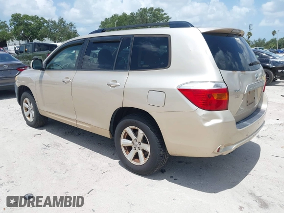 2008 Toyota Highlander with VIN JTEDS41A382061347, listed as a IAAI auction lot 42846520 with 190,455 mi miles and . Bid and sale history available at DreamBid. Image 3.