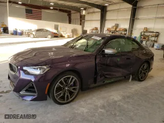 2024 BMW 2 Series M240i xDrive with VIN 3MW53CM07R8E66520, listed as a Copart auction lot 84655474 with 6,176 mi miles and Salvage Title. Bid and sale history available at carsss.com. Image 1.