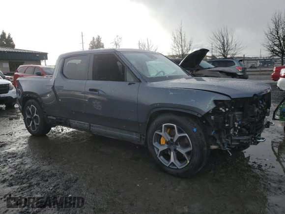 2022 Rivian R1T Adventure z VIN 7FCTGAAA5NN014941, wystawiony jako Copart lot #43771755 z przebiegiem 43 410 mil mil oraz Szkody całkowita. Historia ofert i sprzedaży dostępna na DreamBid. Obrazek 4.