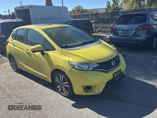 2015 Honda Fit EX-L z VIN 3HGGK5H83FM787047, wystawiony jako Copart lot #77851614 z przebiegiem 270 010 mil mil oraz Czysty tytuł • Clean title. Historia ofert i sprzedaży dostępna na DreamBid. Obrazek 1.