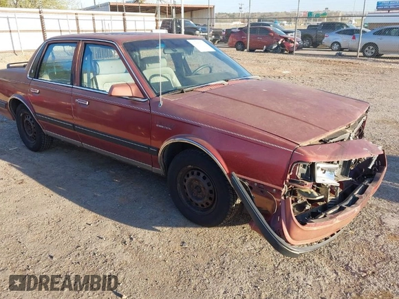 1990 Oldsmobile Cutlass Ciera with VIN 2G3AM54N7L2303078, listed as a IAAI auction lot 41882943 with 190,496 mi miles and . Bid and sale history available at DreamBid. Image 1.