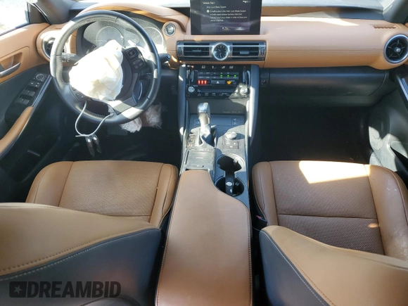 2022 Lexus IS with VIN JTHCA1D24N5122168, listed as a Copart auction lot 83954394 with 26,083 mi miles and Salvage Title. Bid and sale history available at carsss.com. Image 8.