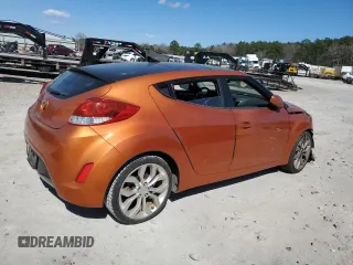2012 Hyundai Veloster w/Red Int with VIN KMHTC6AD9CU044547, listed as a Copart auction lot 72633624 with 69,261 mi miles and Salvage title. Bid and sale history available at DreamBid. Image 3.