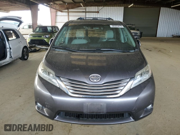 2015 Toyota Sienna Ltd with VIN 5TDDK3DC7FS127013, listed as a Copart auction lot 48323475 with 54,539 mi miles and Salvage Title. Bid and sale history available at carsss.com. Image 5.