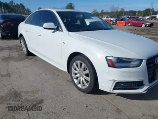 2015 Audi A4 Premium with VIN WAUBFAFL8FN019533, listed as a IAAI auction lot 41740420 with 97,724 mi miles. Bid and sale history available at carsss.com. Image 6.