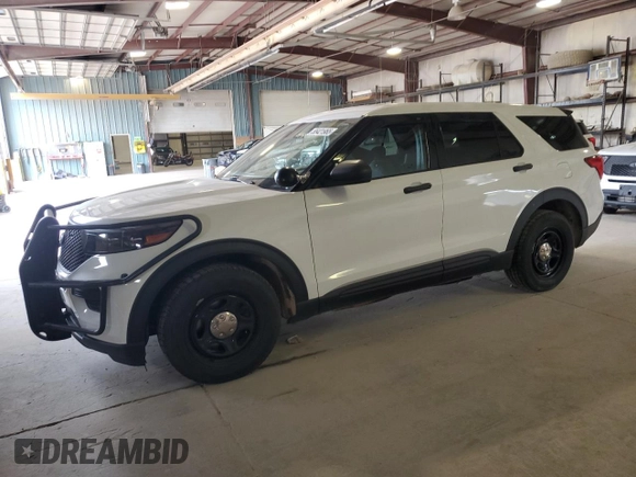 2020 Ford Police Interceptor Utility z VIN 1FM5K8AB3LGB22602, wystawiony jako Copart lot #55421965 z przebiegiem 84 875 mil mil oraz Czysty tytuł • Clean title. Historia ofert i sprzedaży dostępna na DreamBid. Obrazek 1.