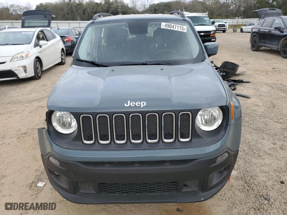 2017 Jeep Renegade Latitude with VIN ZACCJABB2HPE85388, listed as a Copart auction lot 49047115 with 129,778 mi miles and Salvage Title. Bid and sale history available at carsss.com. Image 6.