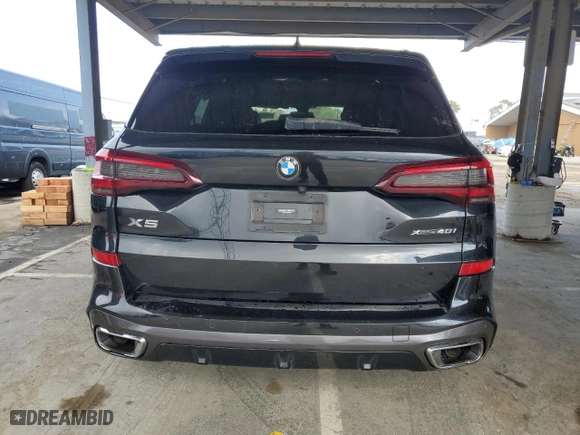 2021 BMW X5 xDrive40i with VIN 5UXCR6C02M9D80334, listed as a Copart auction lot 49336725 with 0 mi miles and Salvage Title. Bid and sale history available at carsss.com. Image 6.