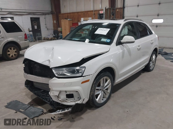 2017 Audi Q3 Premium z VIN WA1ECCFS0HR009385, wystawiony jako IAAI lot #42042437 z przebiegiem 110 341 mil mil oraz . Historia ofert i sprzedaży dostępna na DreamBid. Obrazek 2.