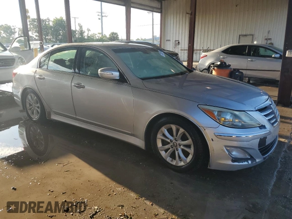 2013 Hyundai Genesis 3.8L with VIN KMHGC4DD0DU210490, listed as a Copart auction lot 73828394 with 0 mi miles and Non Repairable. Bid and sale history available at carsss.com. Image 4.