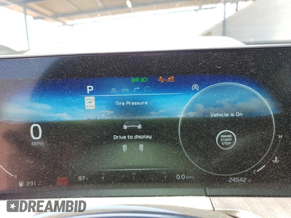 2023 Kia Telluride SX with VIN 5XYP54GC1PG362303, listed as a Copart auction lot 59298425 with 24,542 mi miles and Salvage title. Bid and sale history available at DreamBid. Image 9.