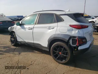 2021 Hyundai Kona Night Edition with VIN KM8K6CA57MU677799, listed as a Copart auction lot 78279984 with Not Provided miles and Non Repairable. Bid and sale history available at DreamBid. Image 2.