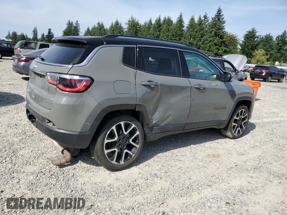2021 Jeep Compass Limited with VIN 3C4NJDCB4MT603159, listed as a Copart auction lot 60807565 with 88,603 mi miles and Salvage title. Bid and sale history available at DreamBid. Image 3.