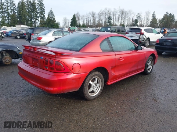 1996 Ford Mustang with VIN 1FALP4042TF223781, listed as a IAAI auction lot 41197025 with 116,106 mi miles. Bid and sale history available at carsss.com. Image 4.