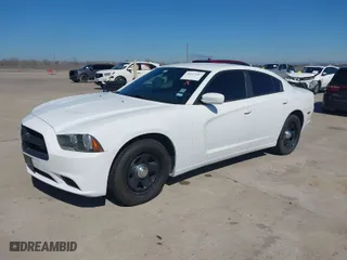 2014 Dodge Charger Police with VIN 2C3CDXAG2EH188212, listed as a IAAI auction lot 41657287 with 87,189 mi miles. Bid and sale history available at carsss.com. Image 2.