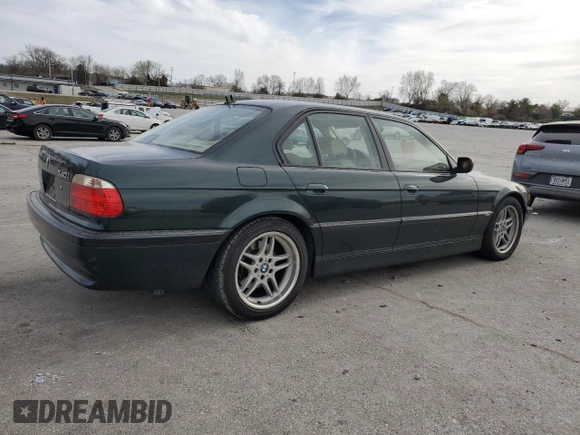 2001 BMW 7 Series 740i с VIN WBAGG83401DN86357, выставлен на аукционе Copart как лот 49689955 с пробегом Не указан миль и Списание • Salvage title. История ставок и продаж доступна на DreamBid. Изображение 4.