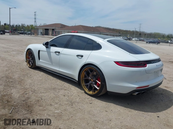 2019 Porsche Panamera Turbo with VIN WP0AF2A7XKL145364, listed as a IAAI auction lot 42206095 with 65,454 mi miles and . Bid and sale history available at DreamBid. Image 3.