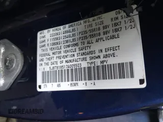 2007 Acura RDX Technology z VIN 5J8TB18517A005503, wystawiony jako IAAI lot #42150171 z przebiegiem 194 881 mil mil oraz . Historia ofert i sprzedaży dostępna na DreamBid. Obrazek 9.