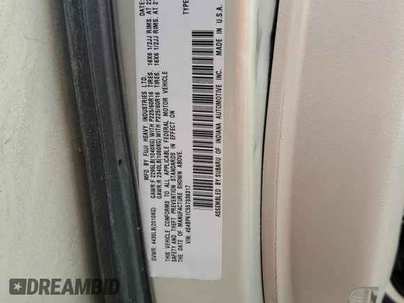 2005 Subaru Legacy Outback z VIN 4S4BP61C557336317, wystawiony jako Copart lot #61264215 z przebiegiem 156 893 mil mil oraz Szkoda całkowita • Salvage title. Historia ofert i sprzedaży dostępna na DreamBid. Obrazek 13.