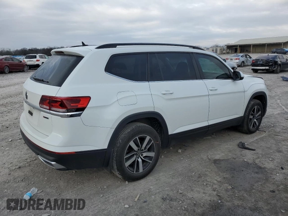 2022 Volkswagen Atlas SE z VIN 1V2LP2CA2NC548692, wystawiony jako Copart lot #87404904 z przebiegiem 42 008 mil mil oraz Czysty tytuł • Clean title. Historia ofert i sprzedaży dostępna na DreamBid. Obrazek 3.