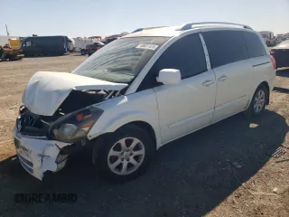 2008 Nissan Quest SE z VIN 5N1BV28U68N103558, wystawiony jako Copart lot #49637325 z przebiegiem 185 116 mil mil oraz Szkody całkowita. Historia ofert i sprzedaży dostępna na DreamBid. Obrazek 1.