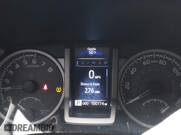 2016 Toyota Tacoma SR5 with VIN 3TMDZ5BN3GM003351, listed as a IAAI auction lot 41721932 with 100,774 mi miles and . Bid and sale history available at DreamBid. Image 7.
