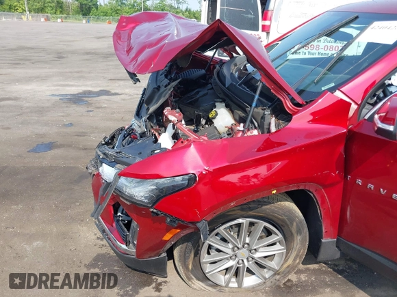 2023 Chevrolet Traverse LT Cloth z VIN 1GNERGKWXPJ196658, wystawiony jako IAAI lot #42404287 z przebiegiem 49 896 mil mil oraz . Historia ofert i sprzedaży dostępna na DreamBid. Obrazek 6.