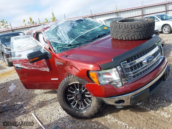 2014 Ford F-150 XL with VIN 1FTFW1ET5EKE60459, listed as a IAAI auction lot 40759378 with 120,426 mi miles. Bid and sale history available at carsss.com. Image 1.