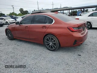 2021 BMW 3 Series 330i with VIN 3MW5R1J07M8C05310, listed as a Copart auction lot 51802115 with 54,399 mi miles and Salvage Title. Bid and sale history available at carsss.com. Image 2.