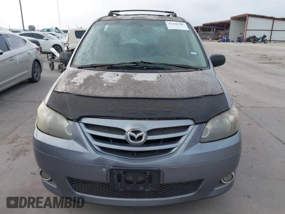 2005 Mazda MPV LX with VIN JM3LW28A550556310, listed as a IAAI auction lot 42148786 with 376,021 mi miles. Bid and sale history available at carsss.com. Image 12.