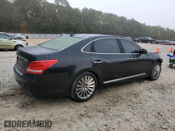2015 Hyundai Equus Ultimate z VIN KMHGH4JH6FU099424, wystawiony jako Copart lot #80129674 z przebiegiem 145 420 mil mil oraz Szkoda całkowita • Salvage title. Historia ofert i sprzedaży dostępna na DreamBid. Obrazek 3.