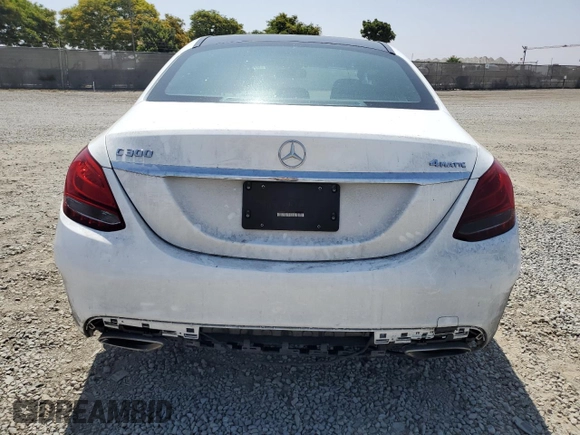 2017 Mercedes-Benz C 300 with VIN 55SWF4KB6HU220298, listed as a Copart auction lot 60870145 with 83,642 mi miles and Salvage title. Bid and sale history available at DreamBid. Image 6.