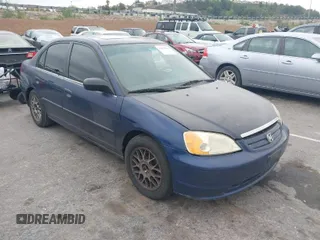 2001 Honda Civic EX with VIN 2HGES26711H573732, listed as a IAAI auction lot 42039934 with 1 mi miles. Bid and sale history available at carsss.com. Image 1.
