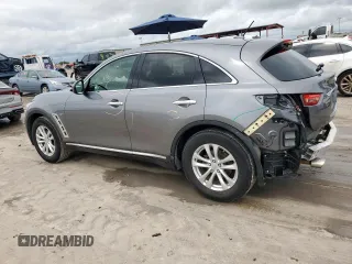 2017 Infiniti QX70 z VIN JN8CS1MU7HM141618, wystawiony jako Copart lot #59794075 z przebiegiem 114 272 mil mil oraz Szkoda całkowita • Salvage title. Historia ofert i sprzedaży dostępna na DreamBid. Obrazek 2.