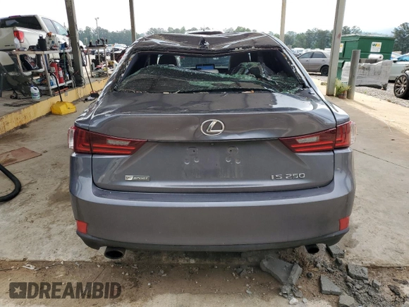 2014 Lexus IS 250 with VIN JTHBF1D2XE5031046, listed as a Copart auction lot 56917745 with 187,208 mi miles and Salvage title. Bid and sale history available at DreamBid. Image 6.