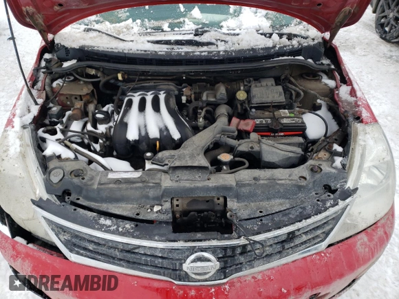 2012 Nissan Versa S with VIN 3N1BC1CP4CL379609, listed as a Copart auction lot 44508575 with 197,324 mi miles and Salvage Title. Bid and sale history available at carsss.com. Image 11.