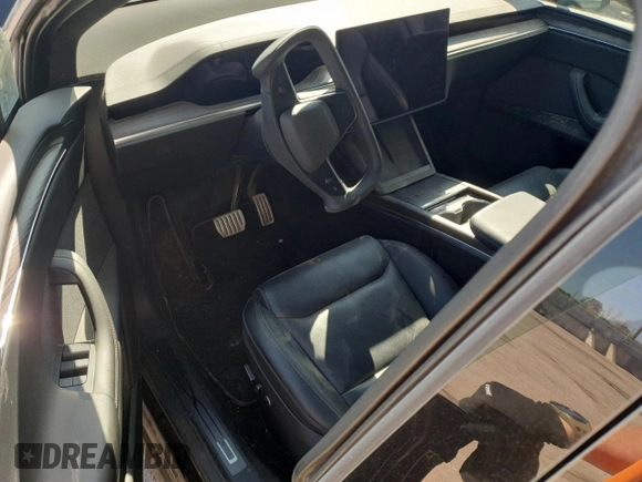 2022 Tesla Model X with VIN 7SAXCDE55NF341925, listed as a Copart auction lot 47607595 with Not Provided miles and Salvage Title. Bid and sale history available at DreamBid. Image 8.